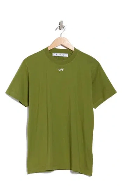Off-white Brick Arrow Slim Crew T-shirt In Green