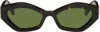 Off-white Brown & Black Hilo Sunglasses In Havana Green