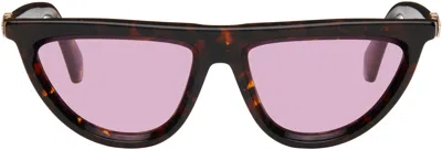 Off-white Brown & Black Jasper Sunglasses In Havana Pink