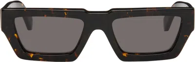 OFF-WHITE BROWN & BLACK MANCHESTER SUNGLASSES
