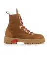 Off-white Brown Ankle Boots In Brown