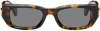 Off-white Brown Fillmore Sunglasses In Havana Dark Grey