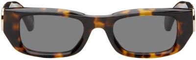 Off-white Brown Fillmore Sunglasses In Black