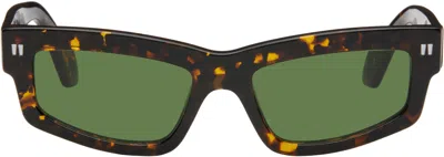 Off-white Brown Miramar Sunglasses In Havana/green