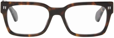 Off-white Brown Optical Style 53 Glasses In Oerj053s24pla0016000