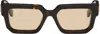 Off-white Brown Silverstone Sunglasses In Havana Camel
