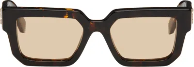 Off-white Brown Silverstone Sunglasses In Havana Camel