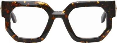 Off-white Brown Style 8b Glasses In Havana