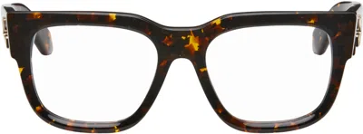 Off-white Brown Style 8c Glasses In Havana