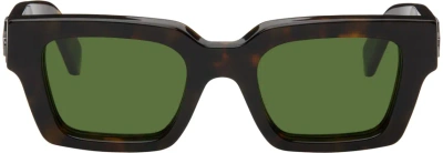 Off-white Brown Virgil Sunglasses In Carei