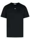 Off-white Graphic Print Crew Neck Cotton T-shirt In Black