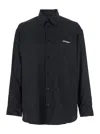Off-white Graphic Print Shirt Chest Pocket In Black