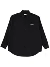 Off-white Graphic Print Shirt Chest Pocket In Black