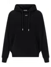 Off-white Hooded Sweatshirt Featuring Graphic Print In Black