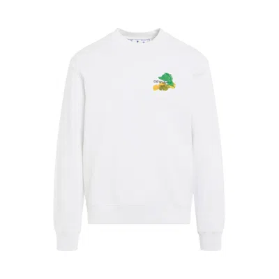 Pre-owned Off-white Brush Arrow Slim Crewneck 'white/multicolor'