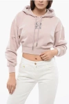 Off-white Bling Leaves Arrow Crop Hoodie