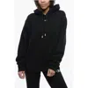 Off-white Brushed Cotton Hoodie Embroidered On The Back