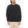 Off-white Brushed Cotton Printed Mary Crewneck Sweatshirt