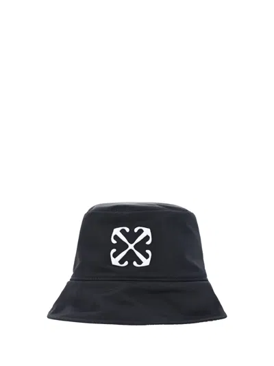 Off-white Bucket Hat In Black Whit