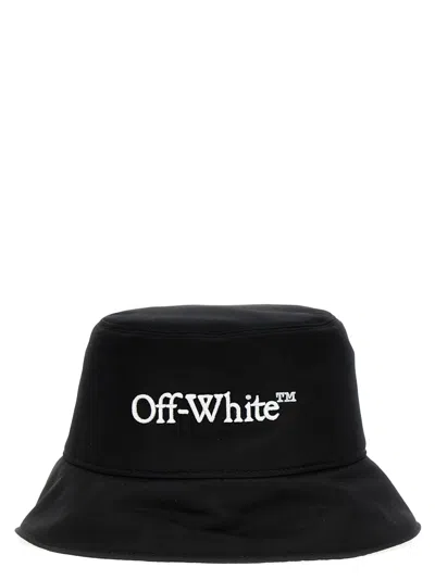 OFF-WHITE BLACK POLYESTER BUCKET HAT