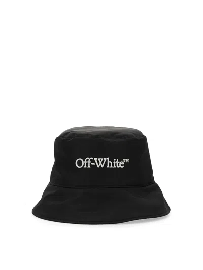 Off-white Logo-embroidered Bucket Hat Black