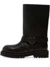 Off-white Off Track Leather Boots In Black