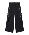 Off-white Cargo Pocket Wide Leg Trousers In Black