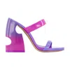 Off-white Bulky Slides In Purple