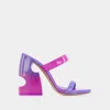 Off-white Bulky Slides In Purple