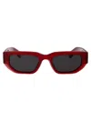 Off-white Burgundy Acetate  Sunglasses In Red