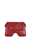 Off-white Off White Burrow 22 Shoulder Bag In Burgundy