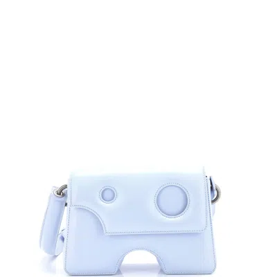 Off-white Burrow 22 Shoulder Bag Leather In Blue