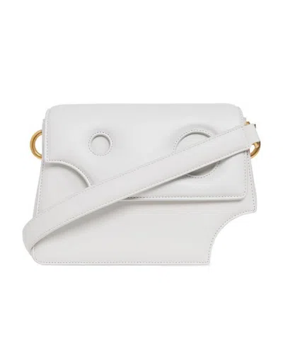 OFF-WHITE OFF-WHITE BURROW CHAIN-LINK DETAILED SHOULDER BAG