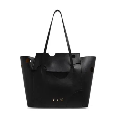Off-white Burrow-38 Tote Bag In Black