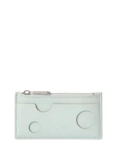 Off-white ™ Burrow Zipped Leather Coin Purse In Blue