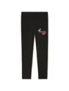 Off-white Girl's Bookish Butterfly Leggings In Black