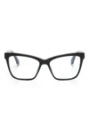 Off-white Butterfly-frame Glasses In Black