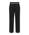 Off-white Button Casual Pants In Black