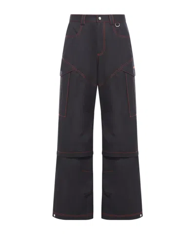 OFF-WHITE OFF-WHITE BUTTON DETAILED WIDE LEG PANTS