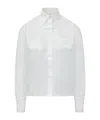Off-white White Regular Logo Patch Shirt In White