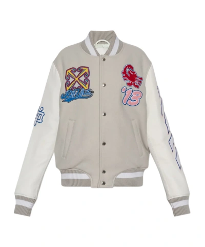 OFF-WHITE OFF-WHITE BUTTONED LONG-SLEEVED JACKET