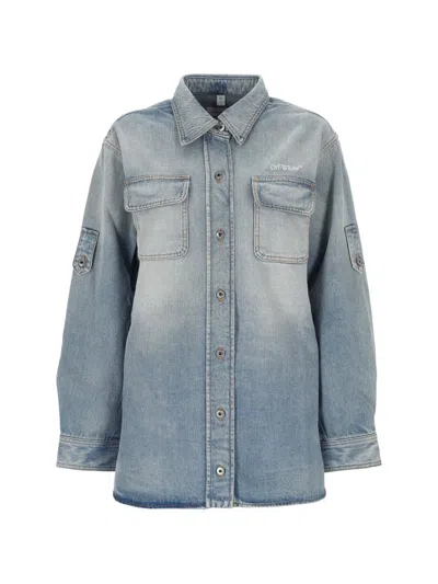 Off-white Buttoned Pocket Shirt In Blue