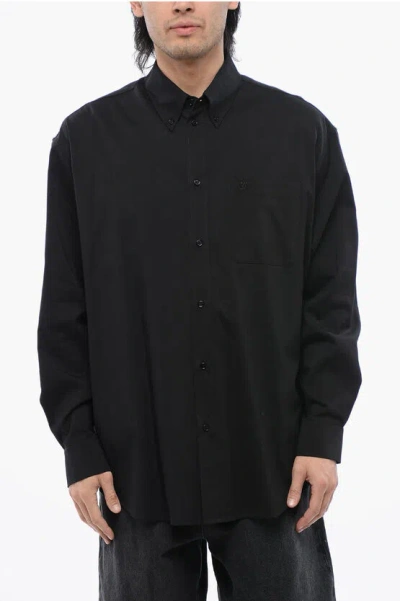 Off-white Buttons Down Solid Color Shirt In Black