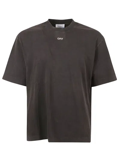 Off-white Bw Matthew Skate T-shirt In Black/grey