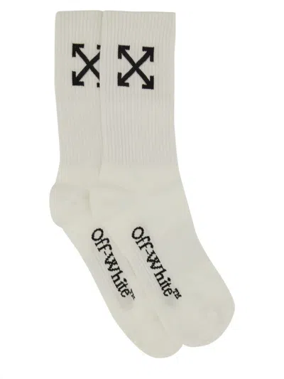 Off-white Calzini Medi Con Motivo "arrow"