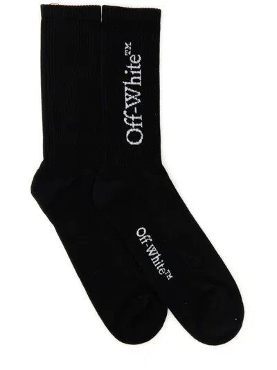 Off-white Bookish Long Socks Accessories In Black