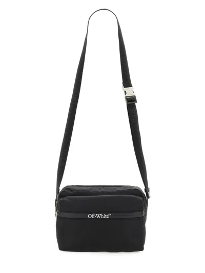 Off-white Camera Bag With Logo In Black