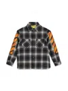 Off-white Camicia A Quadri In Black