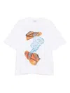 Off-white White Gregory Shimada Edition Diagonal Skate T-shirt In White