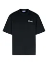Off-white Black Script T-shirt In Black